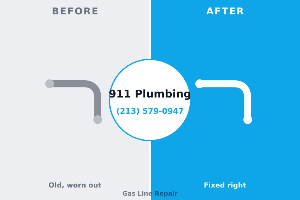 Before and after: plumbing repair Arial, SC